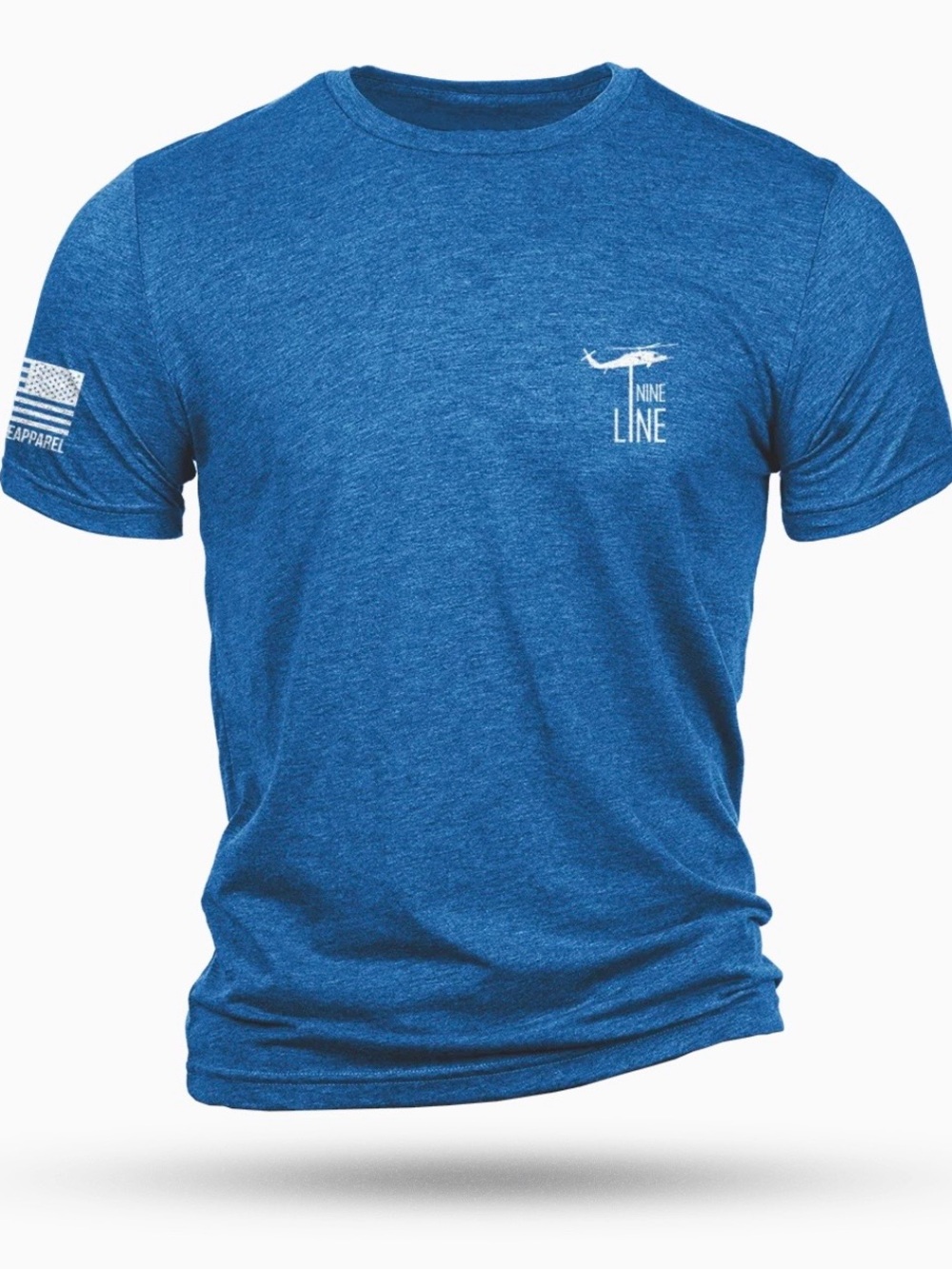 Nine line Landshark  Royal Blue Crewneck T-Shirt for Men